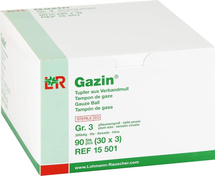 Immagine prodotto Lohmann & Rauscher Tamponi Gazin misura prugna sterili Gr. 3 20fd., 30X3 pz TUP