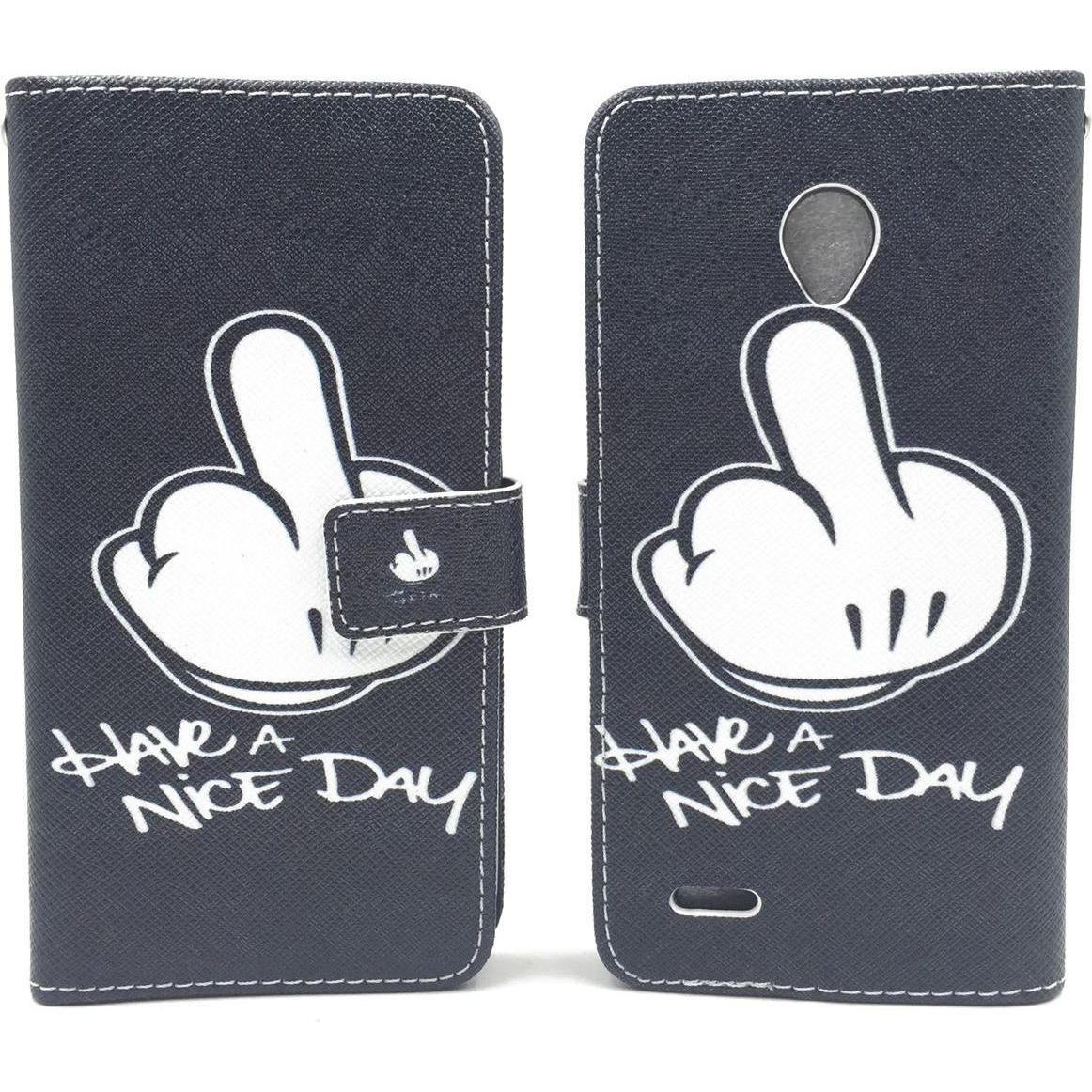 König Design Schutz Handy Hülle für Vodafone Smart Prime 6 Case Cover Tasche Wallet Etui Neu (Vodafone Smart Prime 6), S...