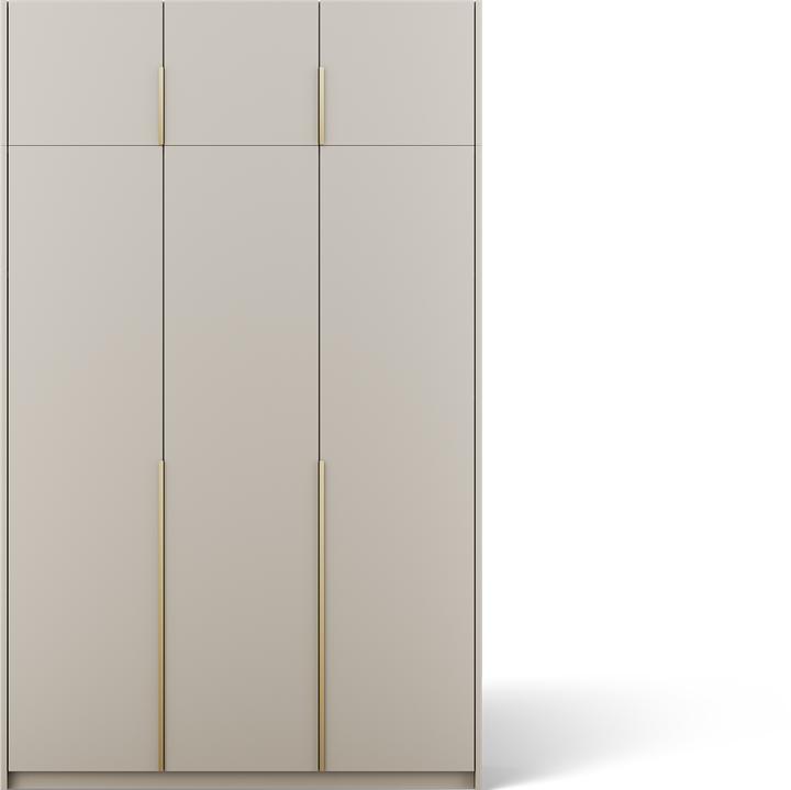 Produktbild ADRK Furniture Bregma III Drehtürenschrank mit Aufsatz (148 x 58 x 250 cm)