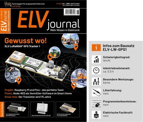 Produktbild ELV LoRaWAN® GPS Tracker 1 ELV-LW-GPS1