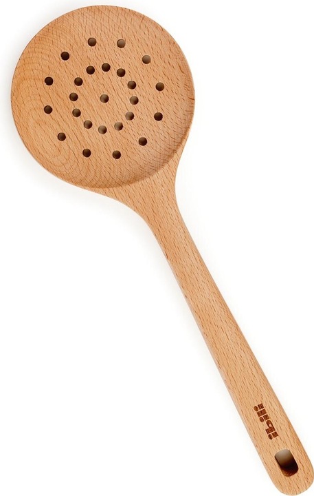 Produktbild Ibili Schaumlöffel Holz 30 cm Perfekt zum Schaumabschöpfen oder Sieben von Flüssigkeiten