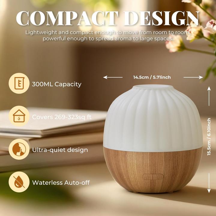 Produktbild Fellhof Aroma Diffuser Ultraschall mit Abschaltautomatik (300 ml)