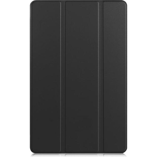 MU Classic Dreifach faltbare Leder Hülle (Galaxy Tab A7 10.4 (2020)), Tablet Hülle, Schwarz
