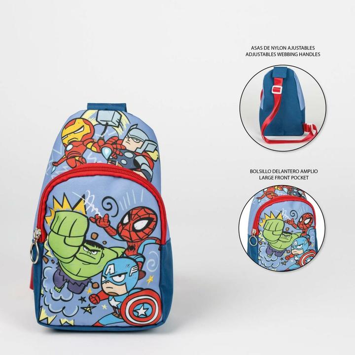Produktbild Kinderrucksack The Avengers Schultertasche Blau 13 x 23 x 7 cm
