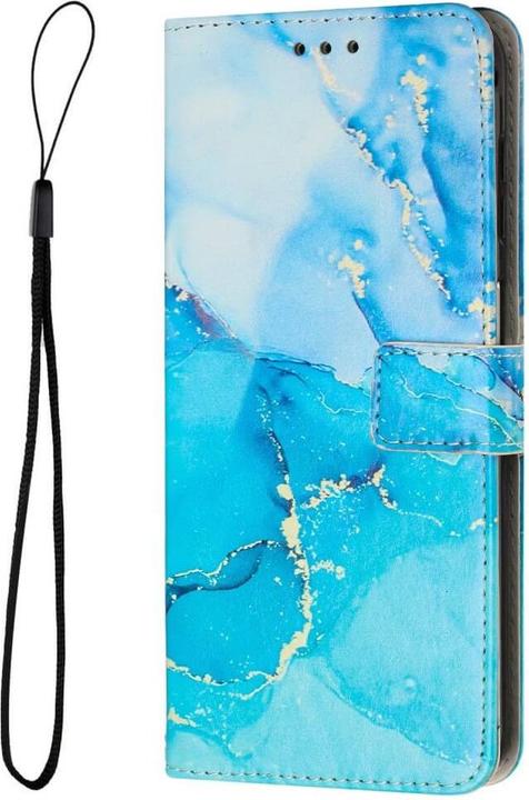 Immagine prodotto Cover-Discount iPhone 14 Plus - Custodia in pelle blu Marmo (Apple iPhone 14 Plus)