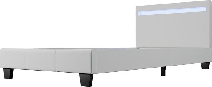 Actual product image Juskys LED upholstered bed Verona with slatted frame (90 x 200 cm)