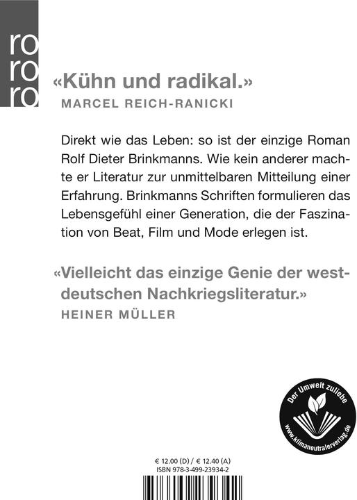 Produktbild Keiner weiss mehr (Deutsch, Rolf Dieter Brinkmann, 2005)