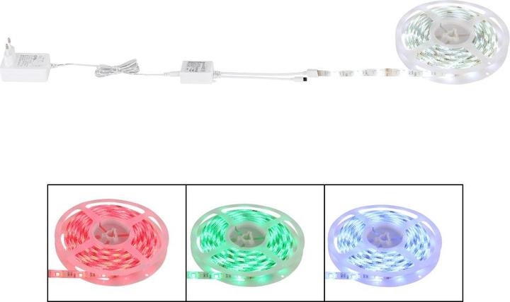 Actual product image Globo LED tape Eduard 1xLED (Multicoloured, 670 cm, Indoor)