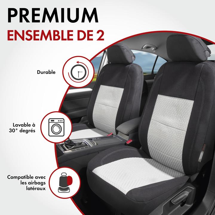 Actual product image Walser Premium car seat covers Avignon with zip, ZIPP-IT car seat covers