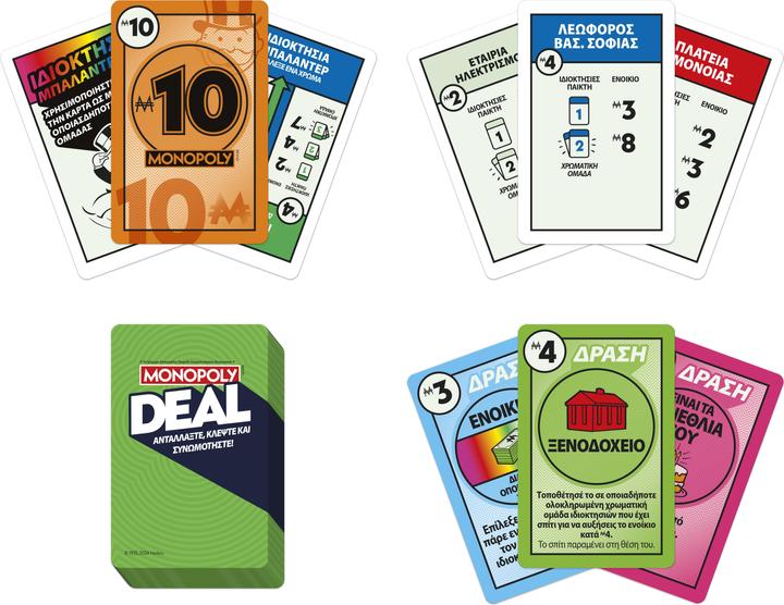 Actual product image Hasbro Gaming Monopoly Deal (Greek, 2 - 5 Players)
