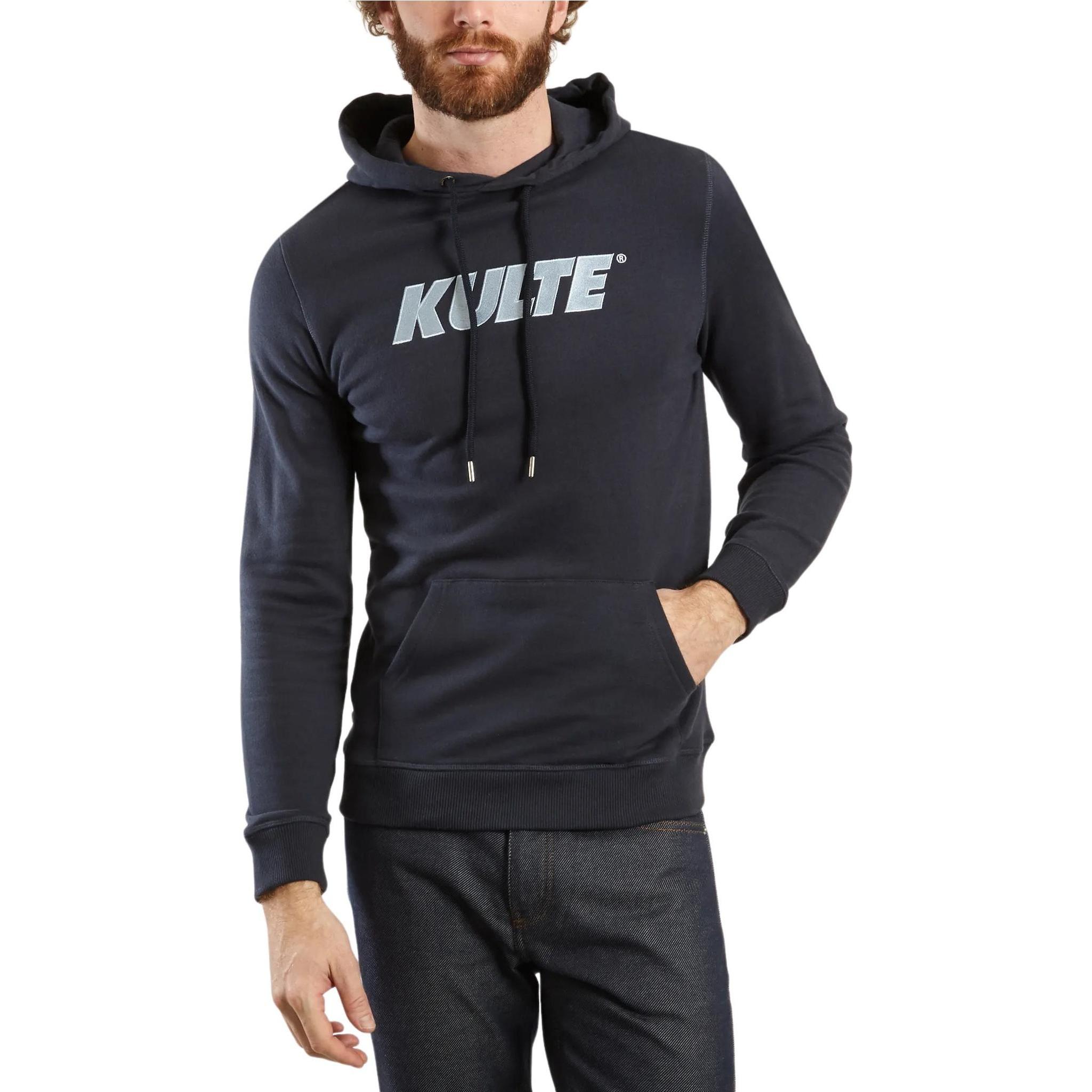 Thumbnail - Kulte, Herren, Pullover, kapuzenpullover corpo italic k46, Blau, (XS)