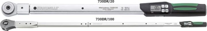 Stahlwille 730DR Clé dynamométrique MANOSCOPE, outil à insérer, 100 (3/4", 100 - 1000 Nm)