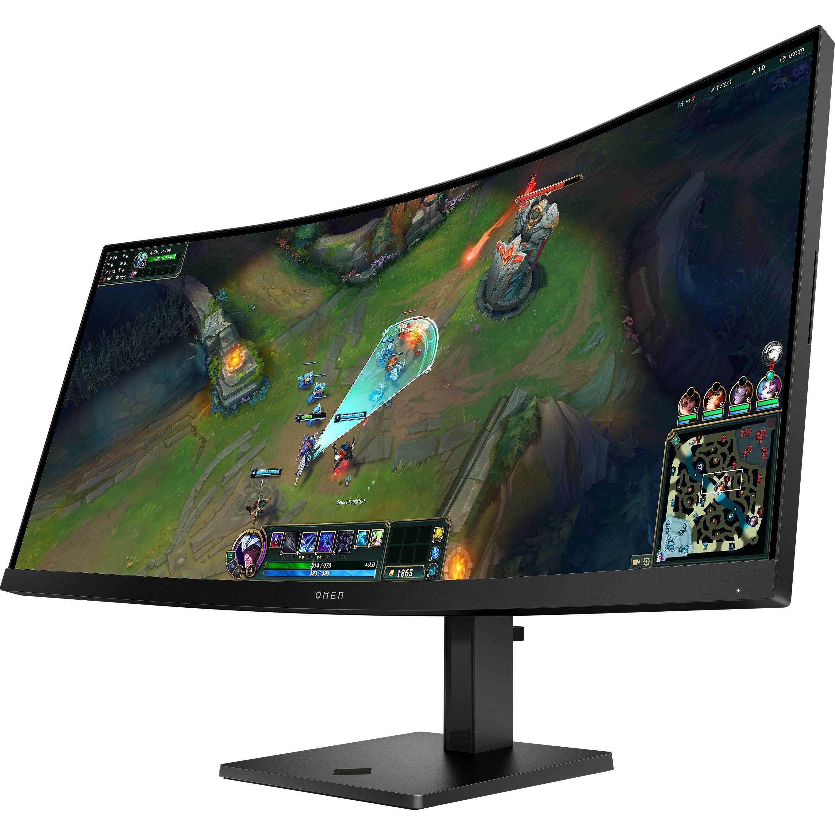 HP OMEN 34c G2 (3440 x 1440 Pixel, 34"), Monitor, Schwarz