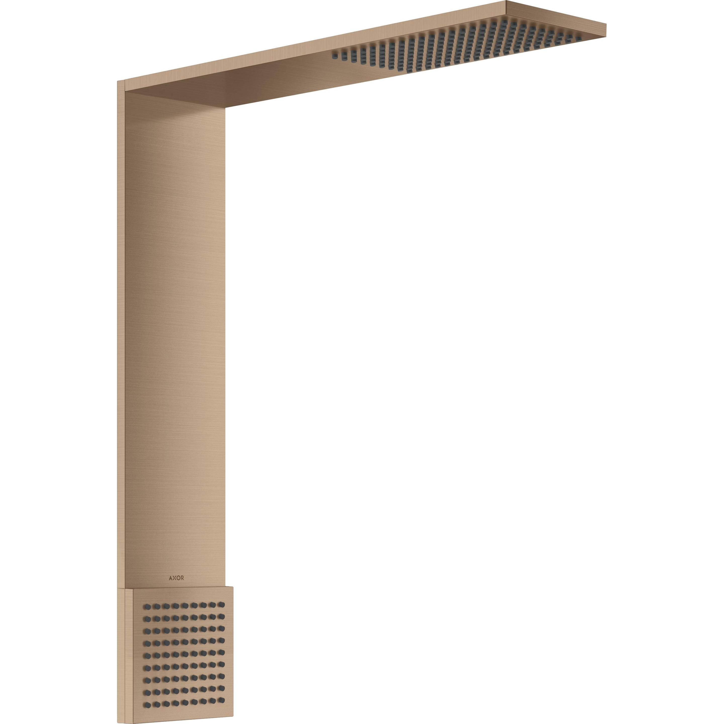 hansgrohe, Duschbrause, AXOR ShowerComposition Brausenmodul 110/220, 1jet, mit Schulterbrause, Ausladung 424mm, 12 (17 l...