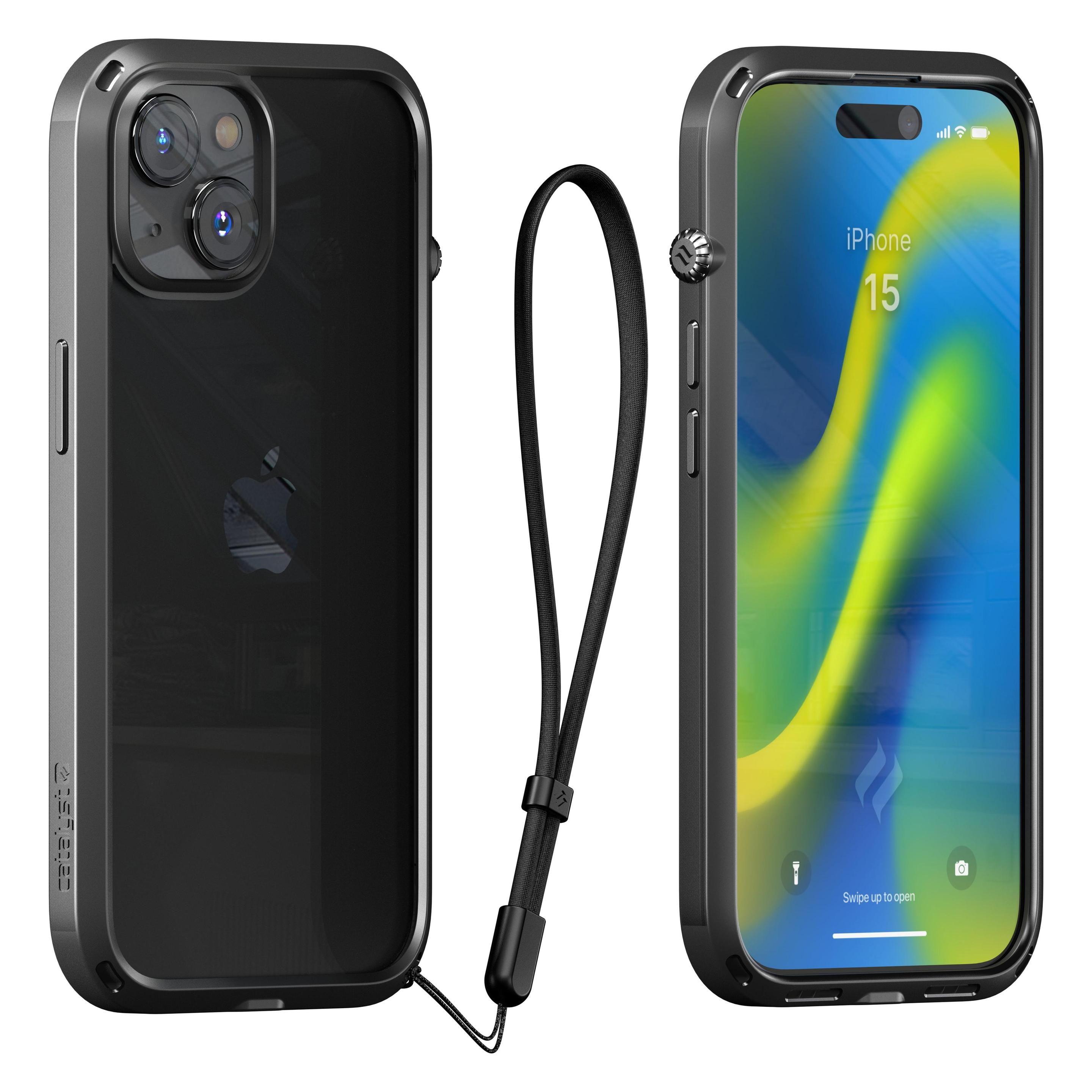 Catalyst Invloed Geval (Apple IPhone 15), Smartphonehoes, Zwart