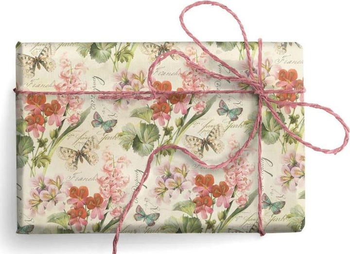 Produktbild Kartos Geschenkpapier Blumen und Schmetterlinge (Geschenkpapier, 1 x)