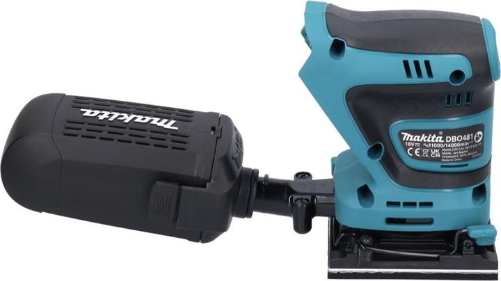 Produktbild Makita DBO 481 G1 Akku Schwingschleifer 18 V 112 x 102 mm + 1x Akku 6,0 Ah - ohne Ladegerät (Schwingschleifer)