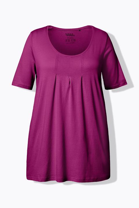 Actual product image Ulla Popken Essential Front Pleat Tee (56)