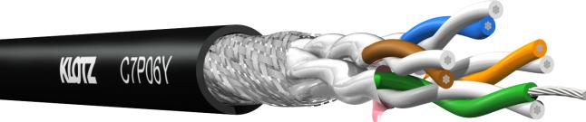 Produktbild Klotz C7P06Y | 100 m (S/FTP, CAT7, 100 m)