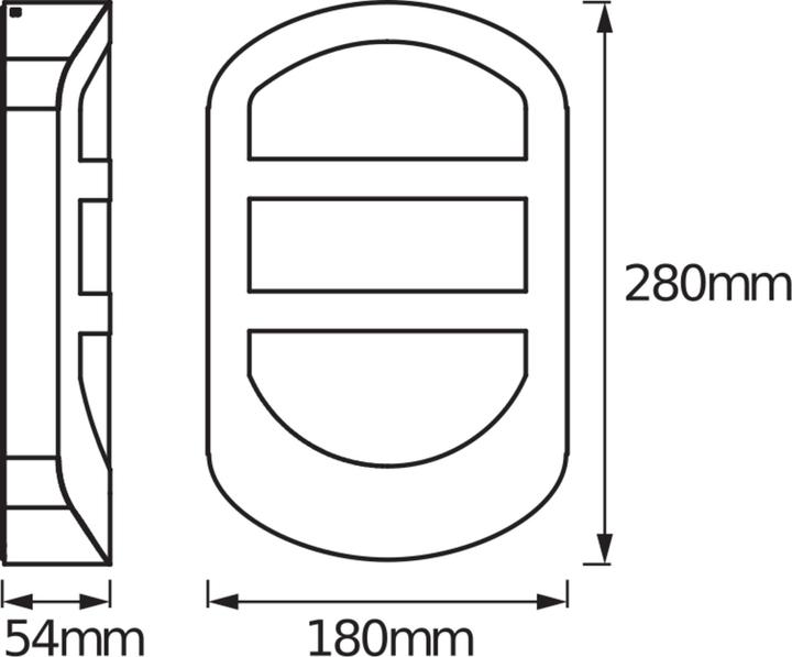 Produktbild Osram ENDURA STYLE PLATE Wall 12W Stainless Steel (650 lm, IP44)