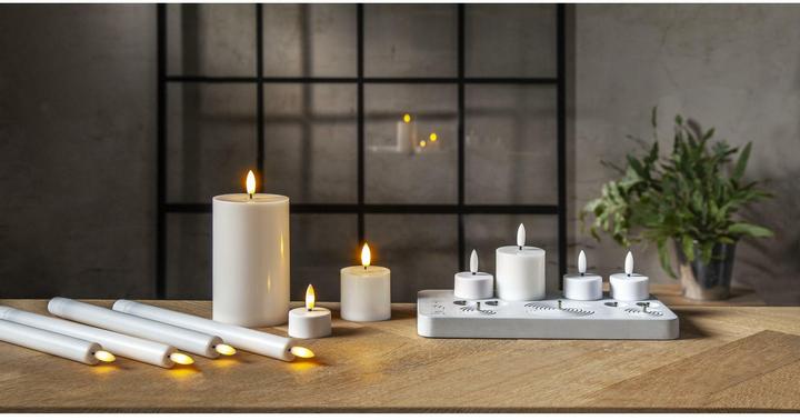 Produktbild Star Trading LED-Kerzen Set Flamme Charge Mix, Weiss (11 x)