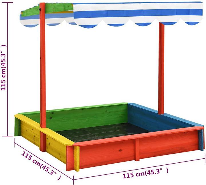 Produktbild vidaXL Sandkasten