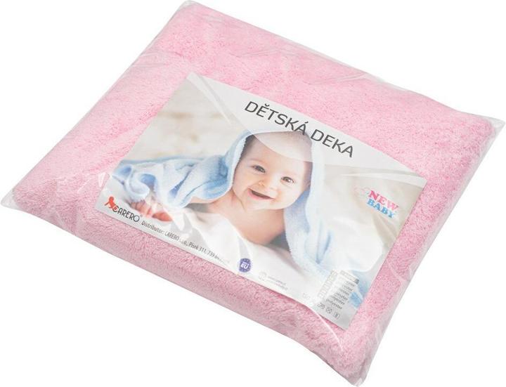 Actual product image New Baby Babydecke 90x80 rosa (90 x 80 cm)