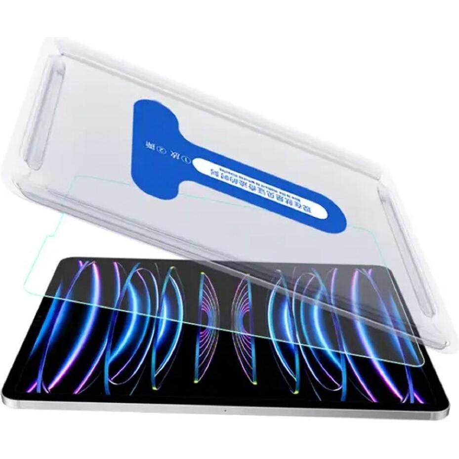 Protectorking 3x Echtes Tempered 9H Panzerhartglas 3D KLAR (3 Stück, iPad Pro 10.5), Tablet Schutzfolie