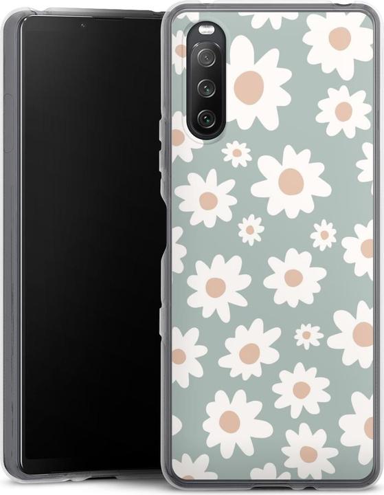 Produktbild DeinDesign Silikon Hülle für Sony Xperia 10 III Handyhülle Case Smartphone Schutzhülle Blumen Gänseblume (Sony Xperia 10 III)