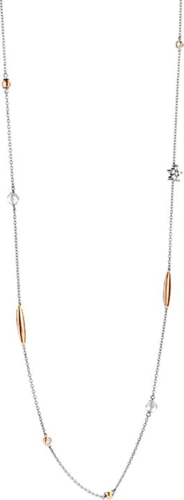 Ti Sento Milano Collier Stern mit Zirkonia bicolor rosévergoldet 3941ZR/90 (925 Sterling Silber, 90 cm)