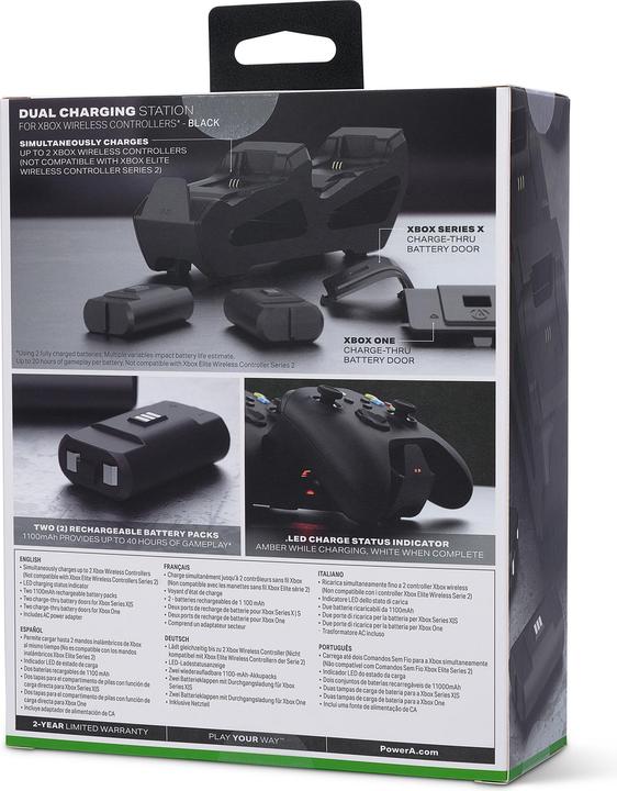 Productafbeelding PowerA Het oplaadstation is voor XBOX serie X | S / One toetsenborden (Xbox serie S, Xbox One S, Xbox One X, Xbox serie X)
