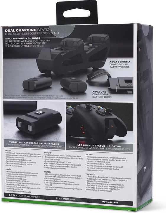 Produktbild PowerA Duo Charging Station (Xbox Series X, Xbox One X, Xbox Series S, Xbox One S)