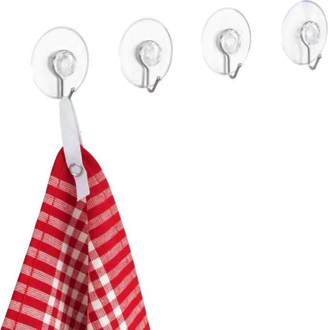 Produktbild Wenko Saughaken Nickel transparent