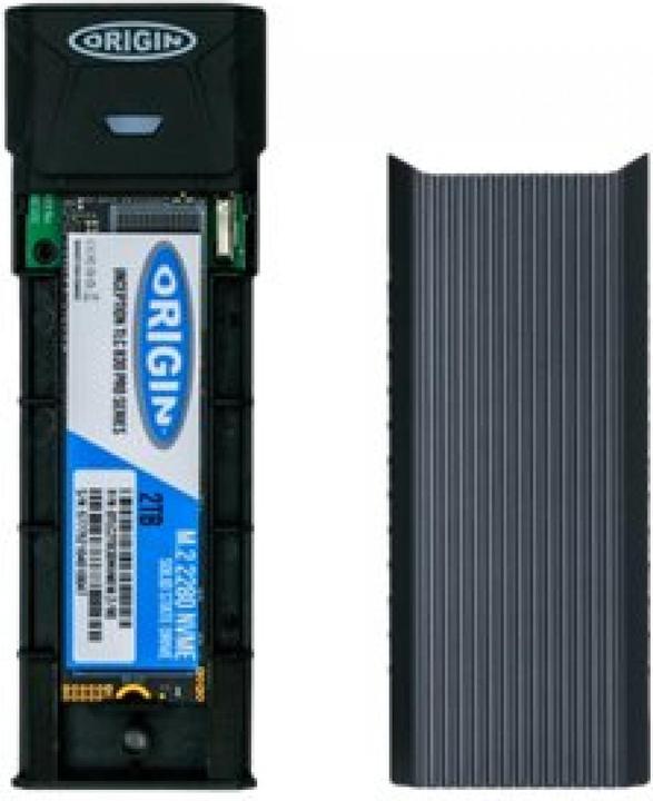 Actual product image Origin Storage OSEC2TBNVME External Solid State Drive Aluminum (2 TB)