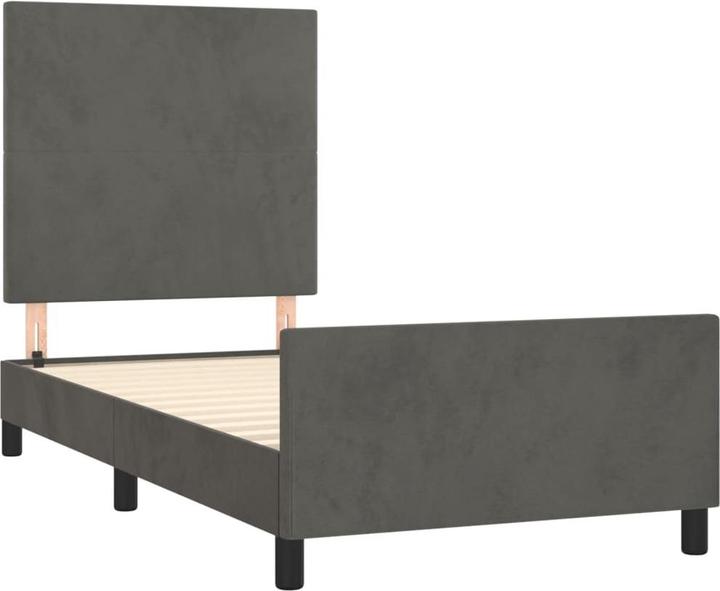Image du produit vidaXL Bettgestell mit Kopfteil (80 x 200 cm)