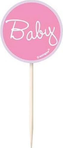 Immagine prodotto Unique Party CupcakeTopper Cicogna Baby Shower Set 48Pack