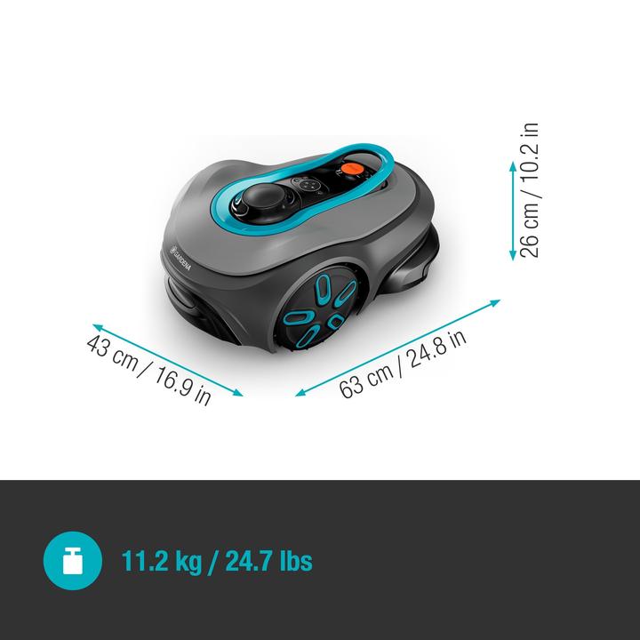 Actual product image Gardena smart SILENO free 1,200 square metre robot lawnmower set (1200 m², Boundary wire)