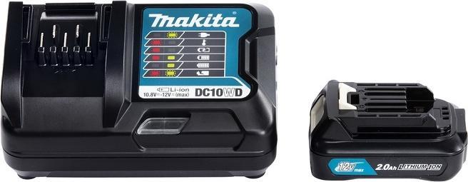 1x chargeur DC10WD, 1x batterie BL1021B 2.0Ah