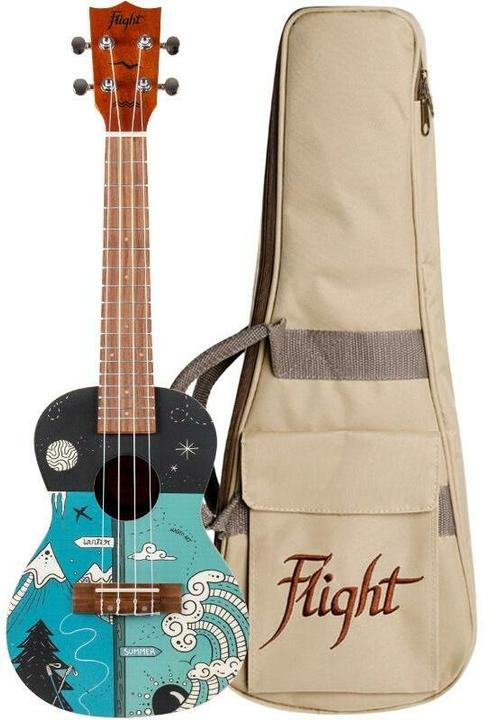 Produktbild Flight Art Series AUC-33 Two Seasons concert ukelele met gigbag (Konzert)