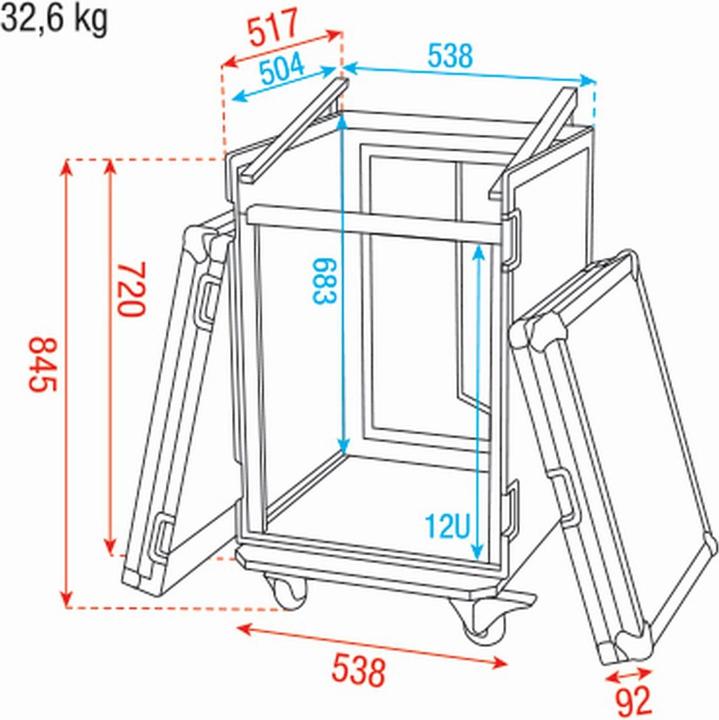 Immagine prodotto DAP-Audio Rca-Dd12top (Caso da 19 pollici)