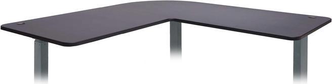 Actual product image Swisshandel24 Tabletop for corner desk, desk top, 90° black (177.50 x 80 cm)