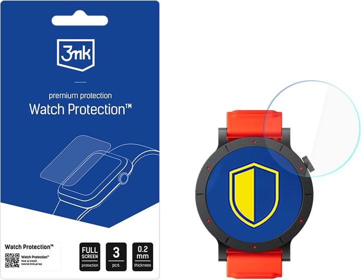 3MK Watch Protection FlexibleGlass Hybridglas für Smartwatch-Display für CMF Watch 3 Pro