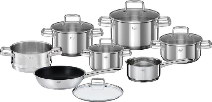 Produktbild Rösle Topf Set 8-tlg. Moments Edelsathl (Pfannenset + Topfset, Edelstahl)
