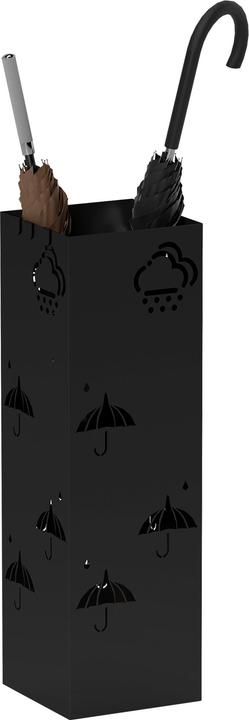 Image du produit Homcom Schirmhalter Stahl Schwarz (15,5 x 15,5 x 49 cm)