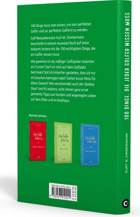 Immagine prodotto 100 Dinge, die jeder Golfer wissen muss (Tedesco, Kurt W. Zimmermann, 2019)