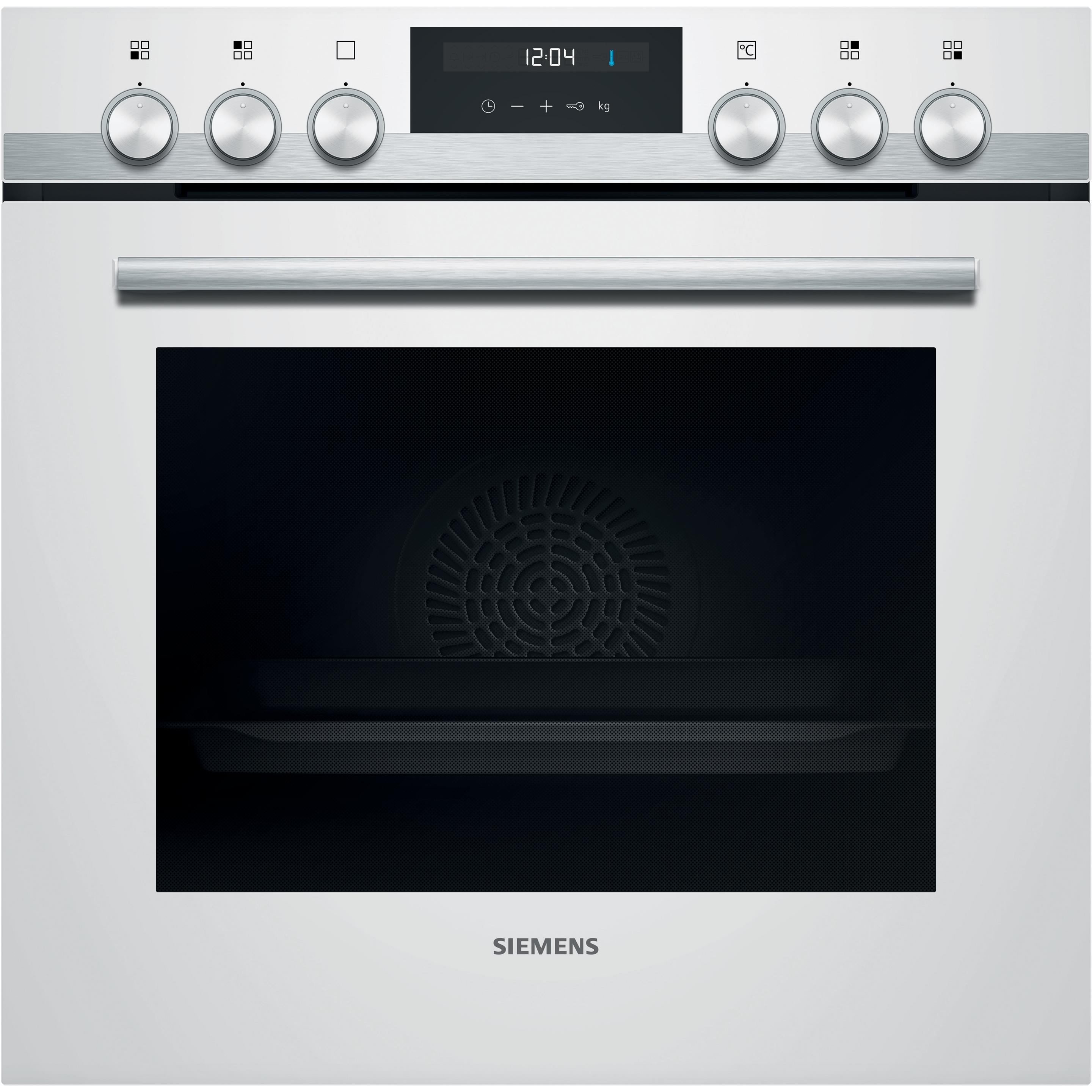 Siemens HE517ABW0, Backofen + Herd Einbau, Weiss