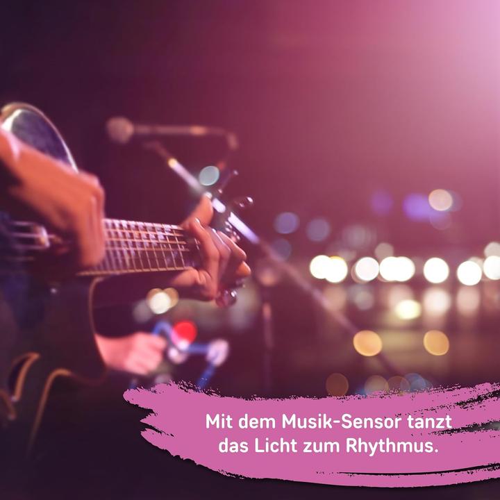 Image du produit Müller Licht Bande lumineuse LED Strip smart RGB 3m Music Sensor 21000119 (RGB, 300 cm, Intérieur)