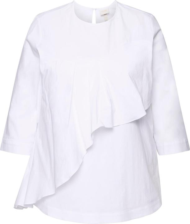 Produktbild Ulla Popken Bluse, Volant, A-Linie, Rundhals, 3/4-Arm (50, 52)