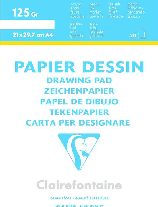 Image du produit Clairefontaine Bloc à dessin (A4, Blanc)