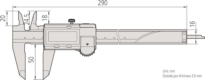 Produktbild Mitutoyo Messschieber (20 cm)
